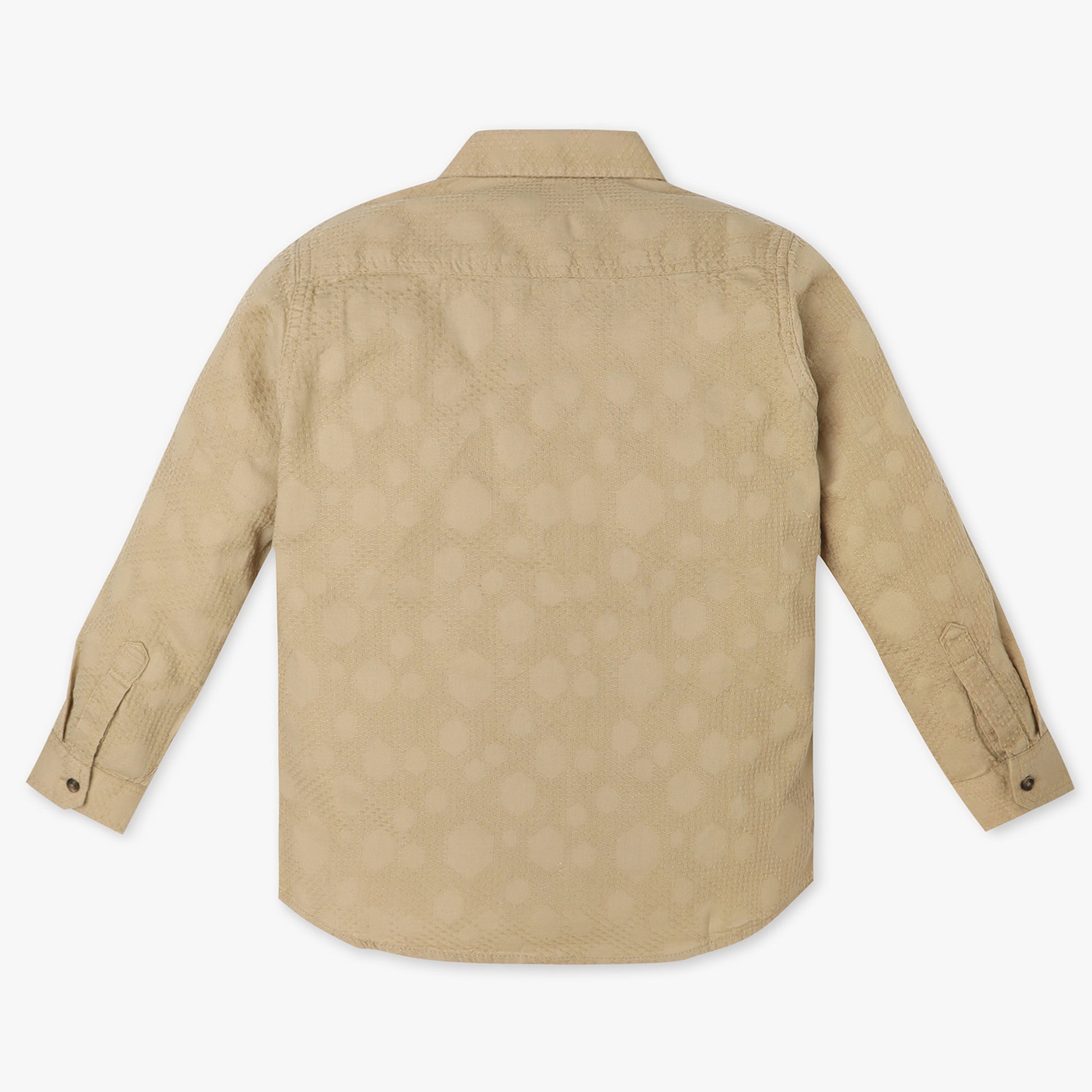 Boys Regular Fit Cut and Sew Shirt Collar Shirt