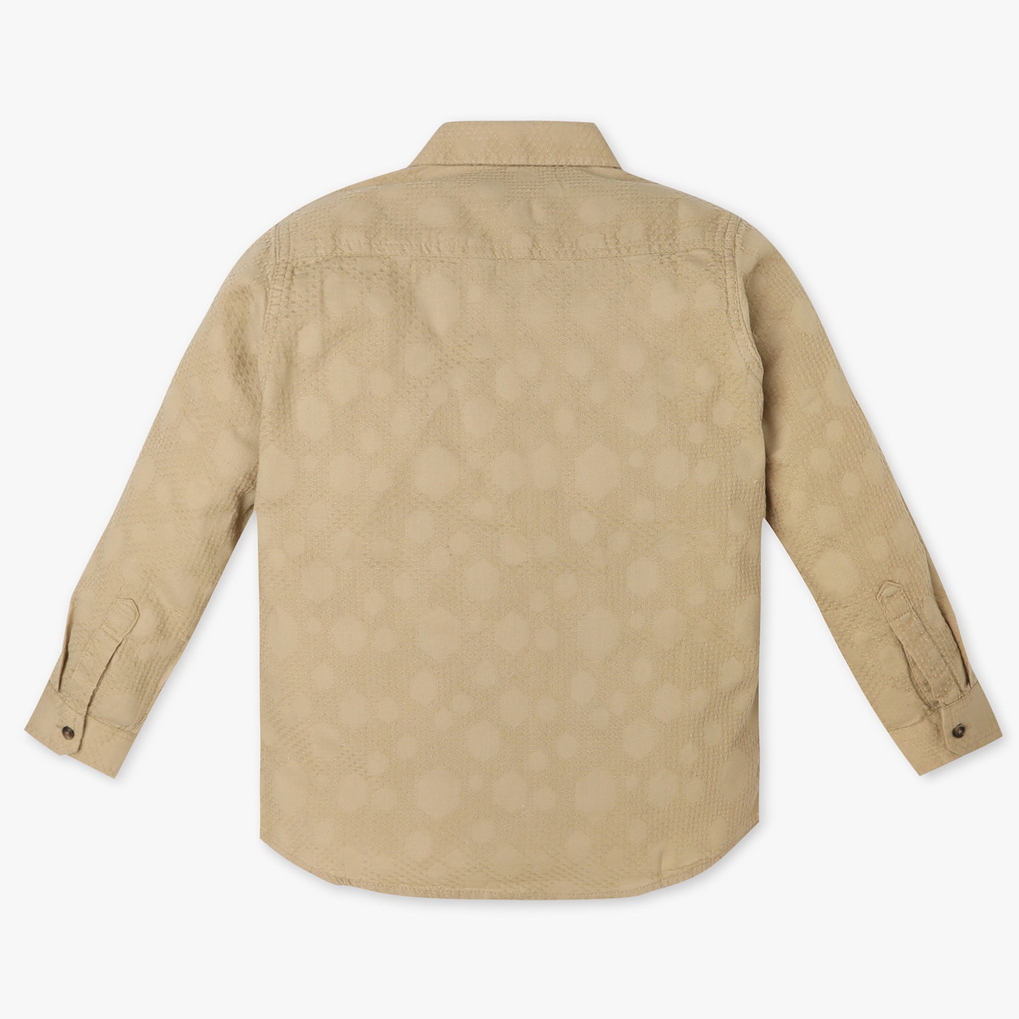 Boys Regular Fit Cut and Sew Shirt Collar Shirt