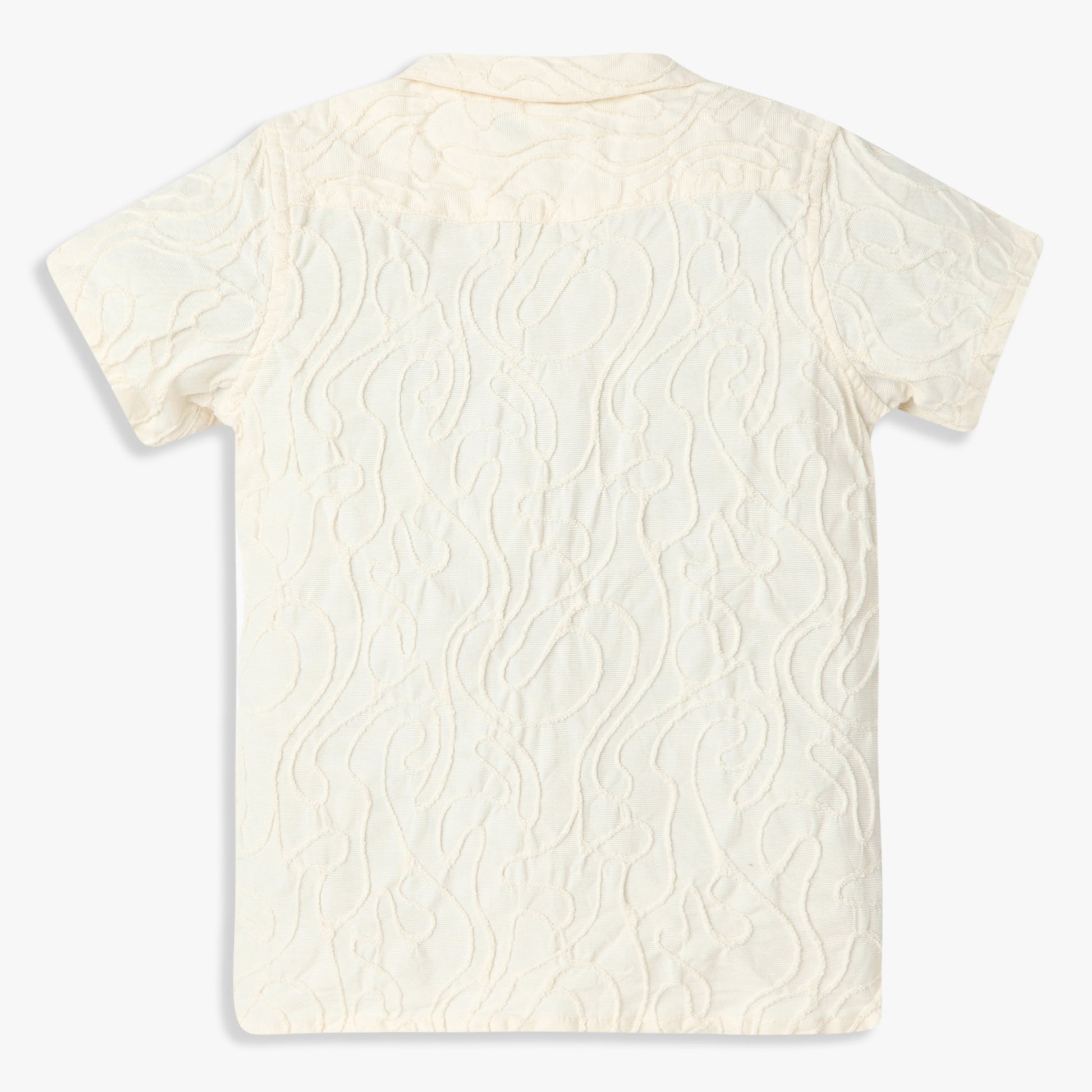 Boys Regular Fit Cut and Sew Camp Collar Shirt