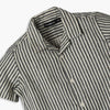 Boys Regular Fit Striped Camp Collar Shirt