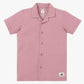 Boys Solid Lapel Collar Shirt