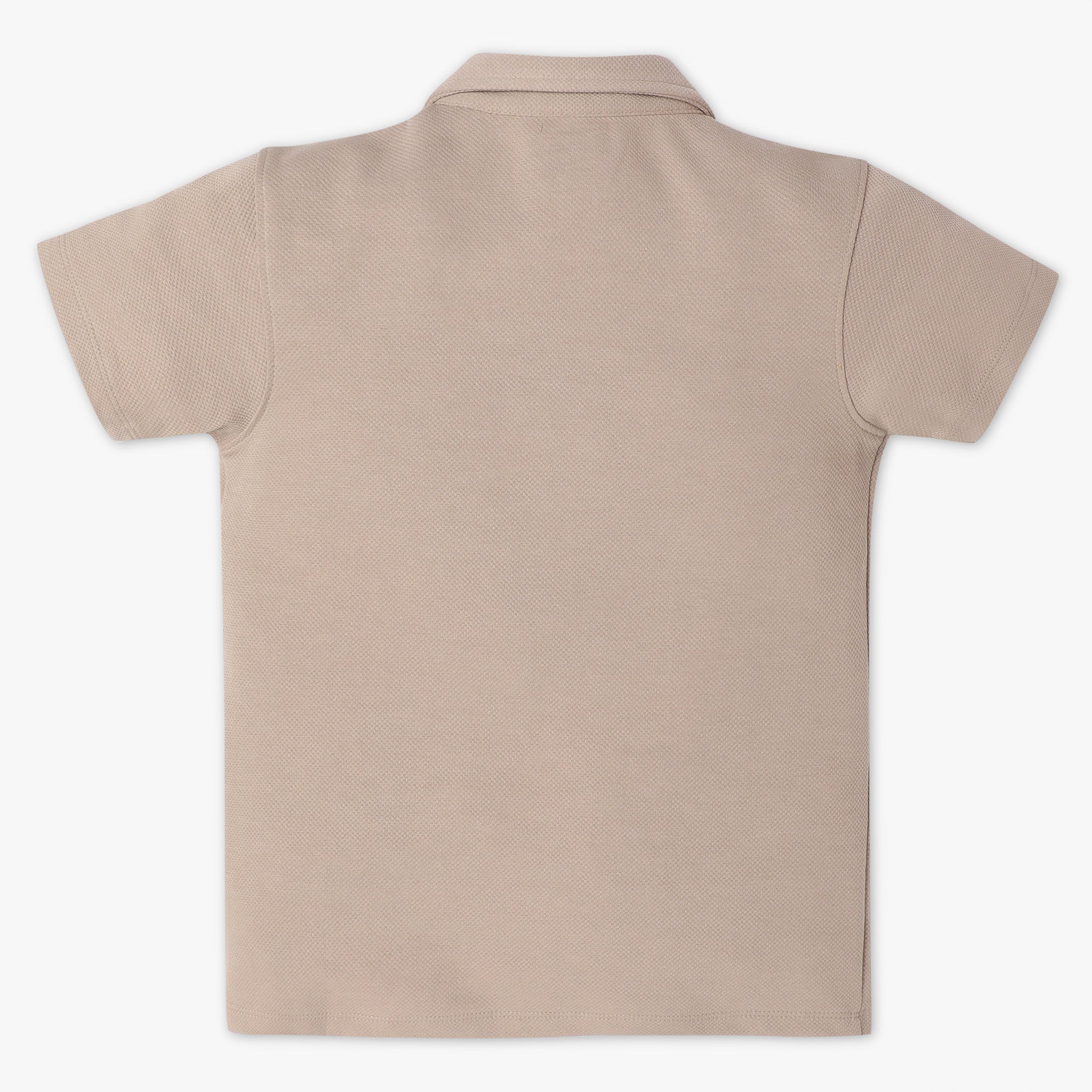 Boys Regular Fit Solid Camp Collar Half Sleeve Shirt