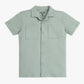 Boys Solid Lapel Collar Resort Sets Cuban Shirt