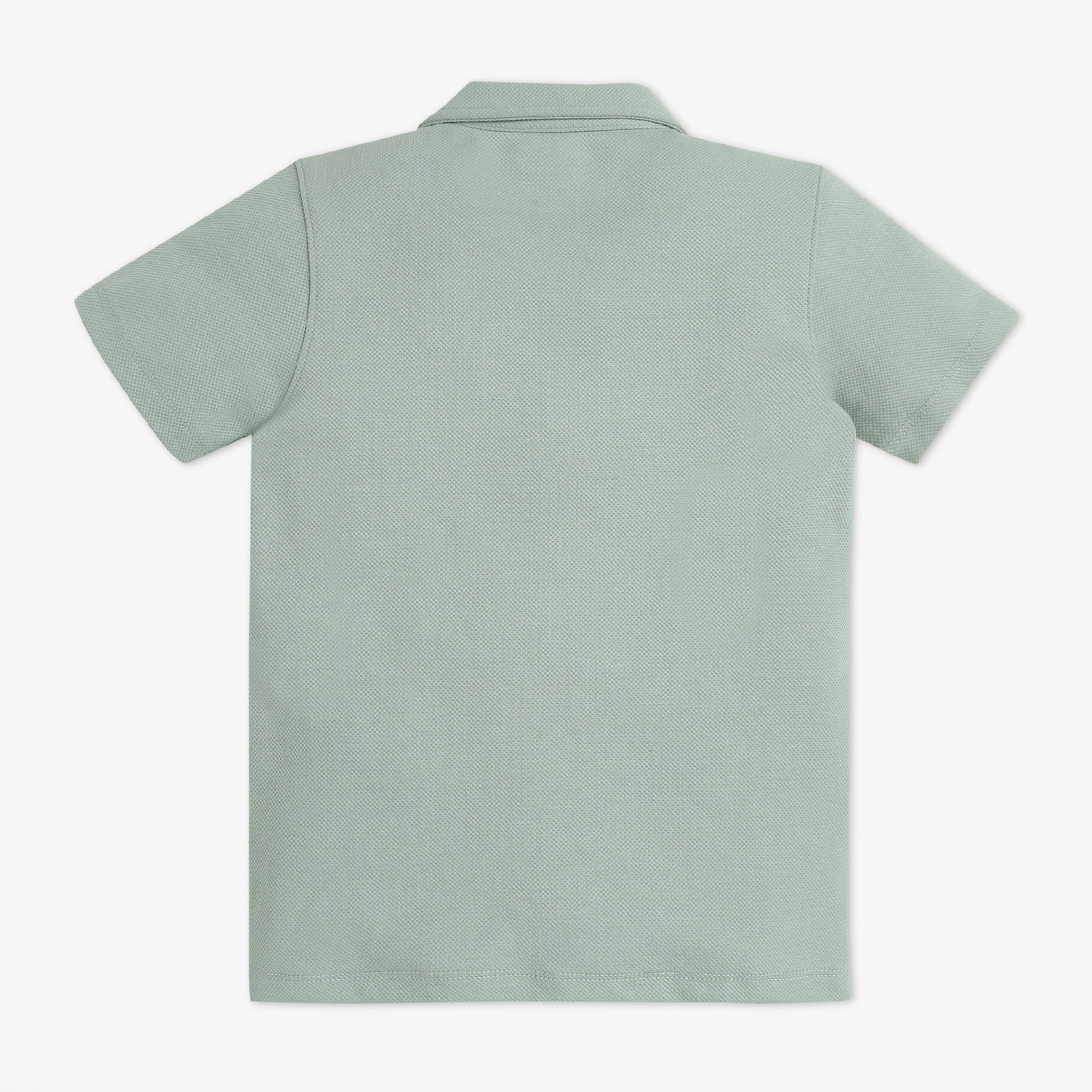 Boys Solid Lapel Collar Resort Sets Cuban Shirt