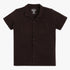 Boys Regular Fit Solid Camp Collar Half Sleeve Shirt