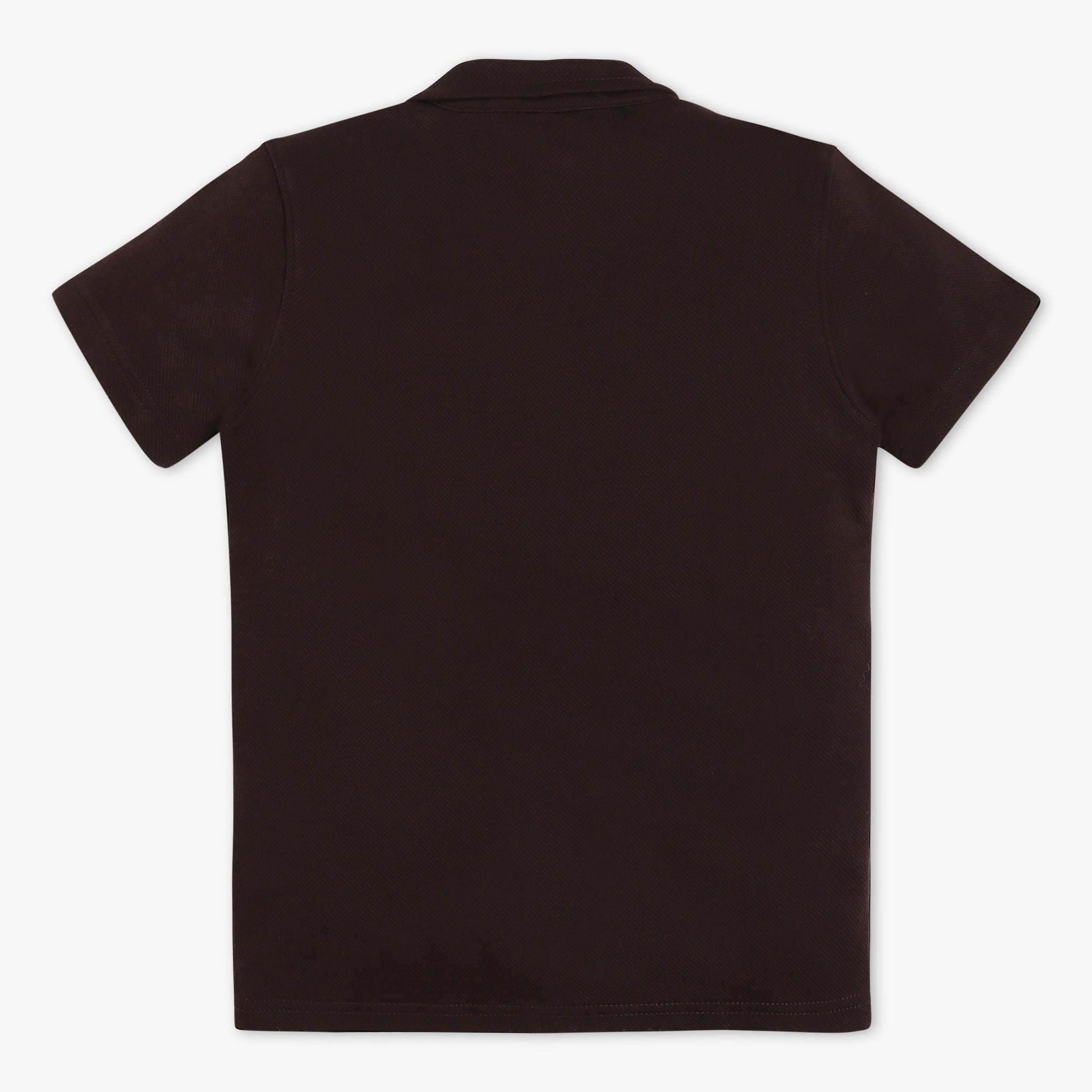 Boys Regular Fit Solid Camp Collar Half Sleeve Shirt