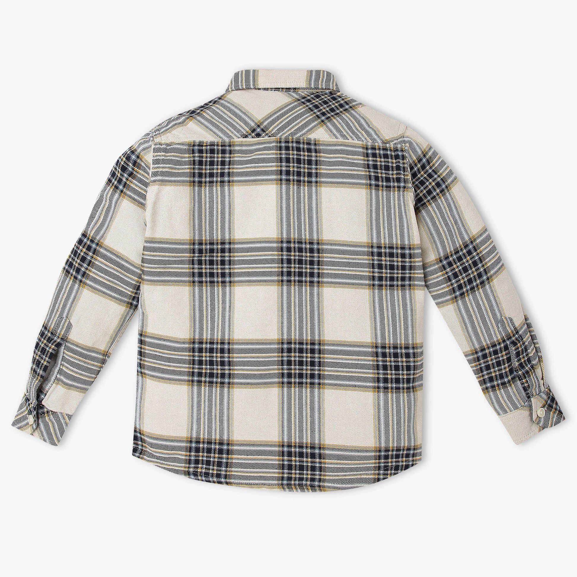 Boys Cotton Checkered Shirt
