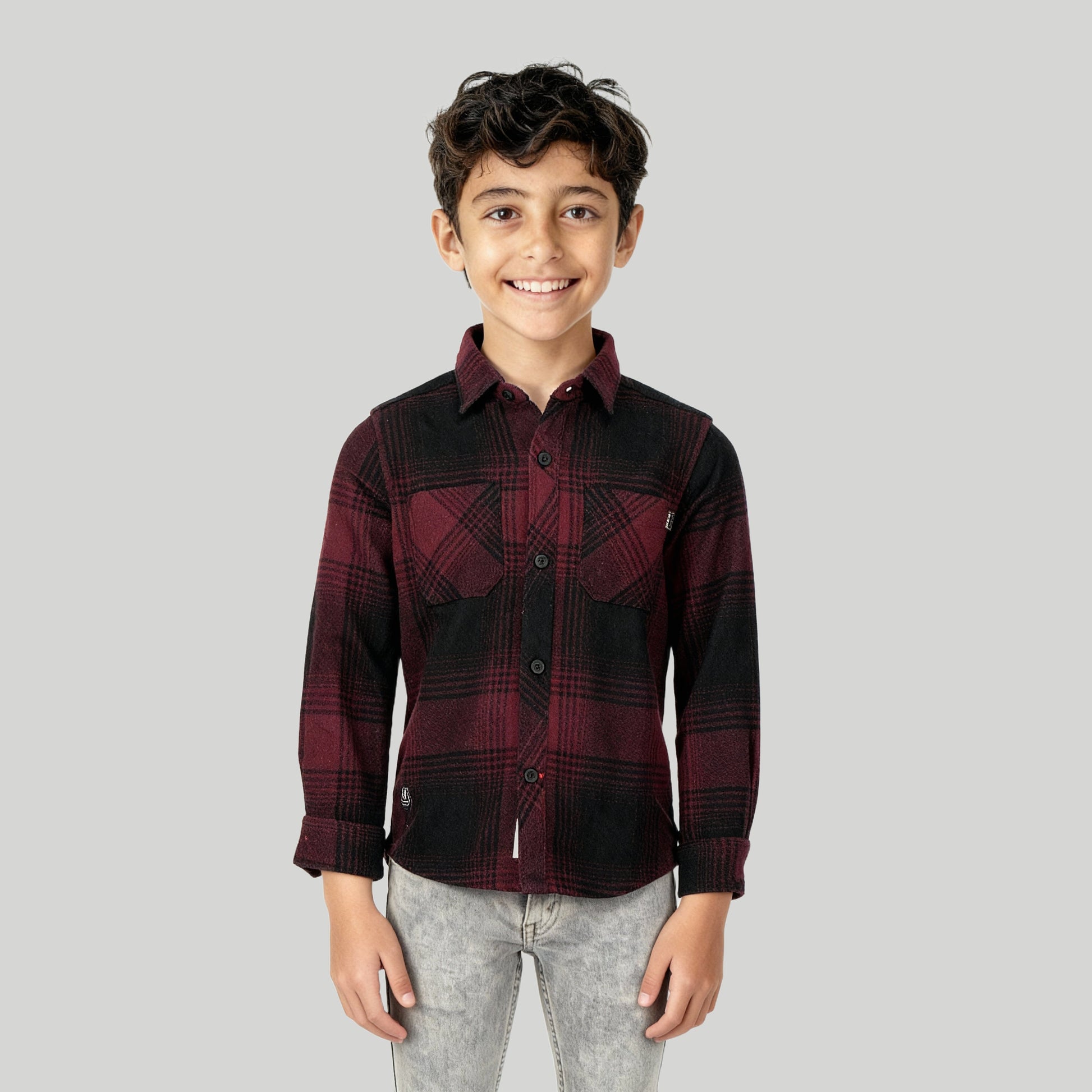 Boys Checkered Shaket