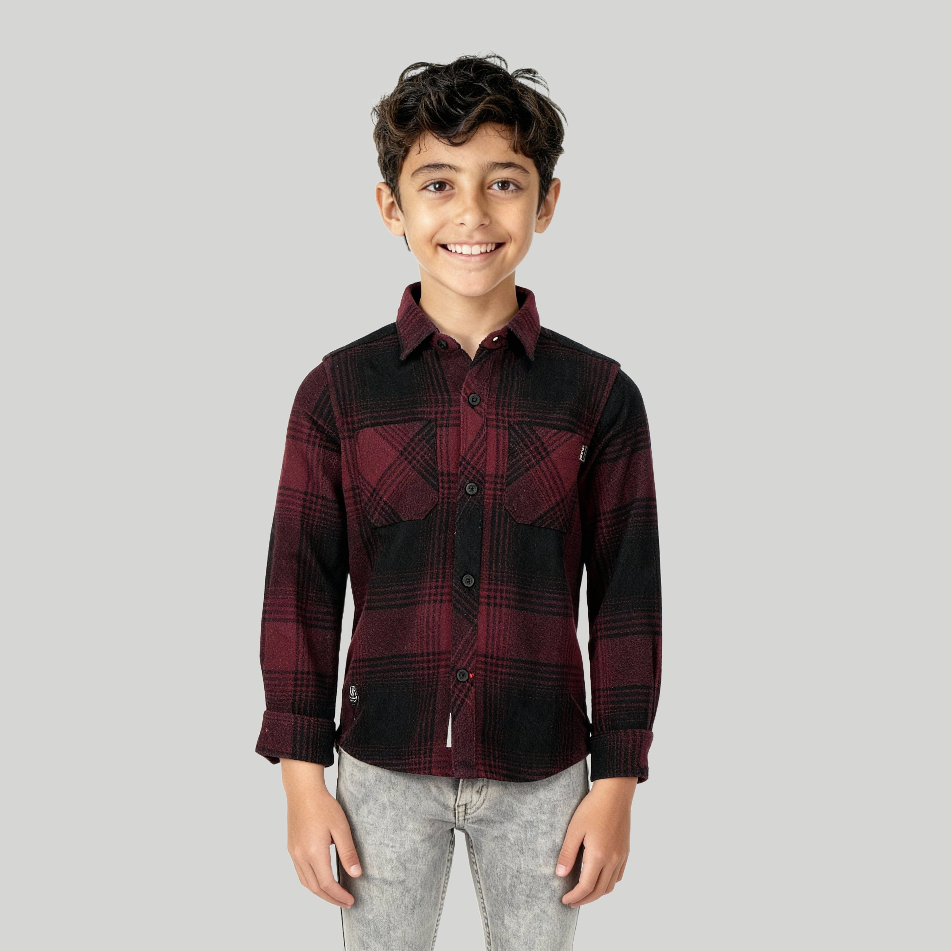 Boys Checkered Shaket