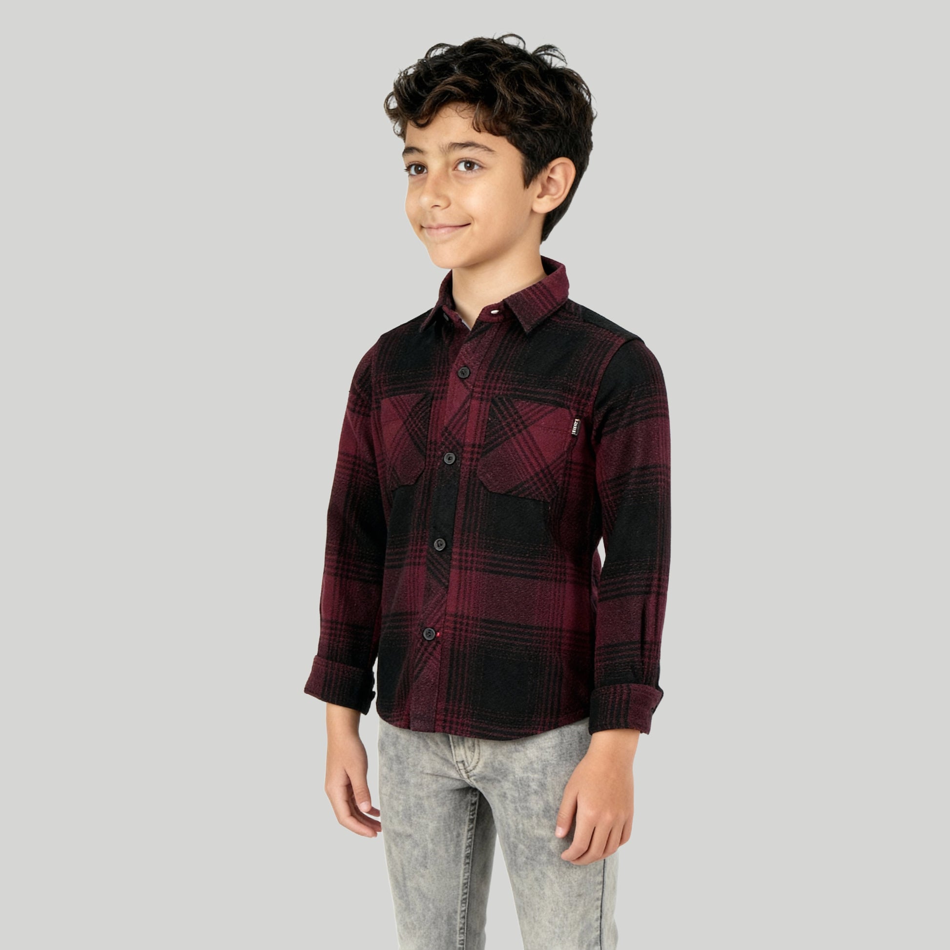 Boys Checkered Shaket