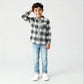 Boys Cotton Checkered Shirt