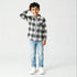 Boys Cotton Checkered Shirt