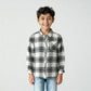Boys Cotton Checkered Shirt