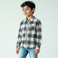 Boys Cotton Checkered Shirt