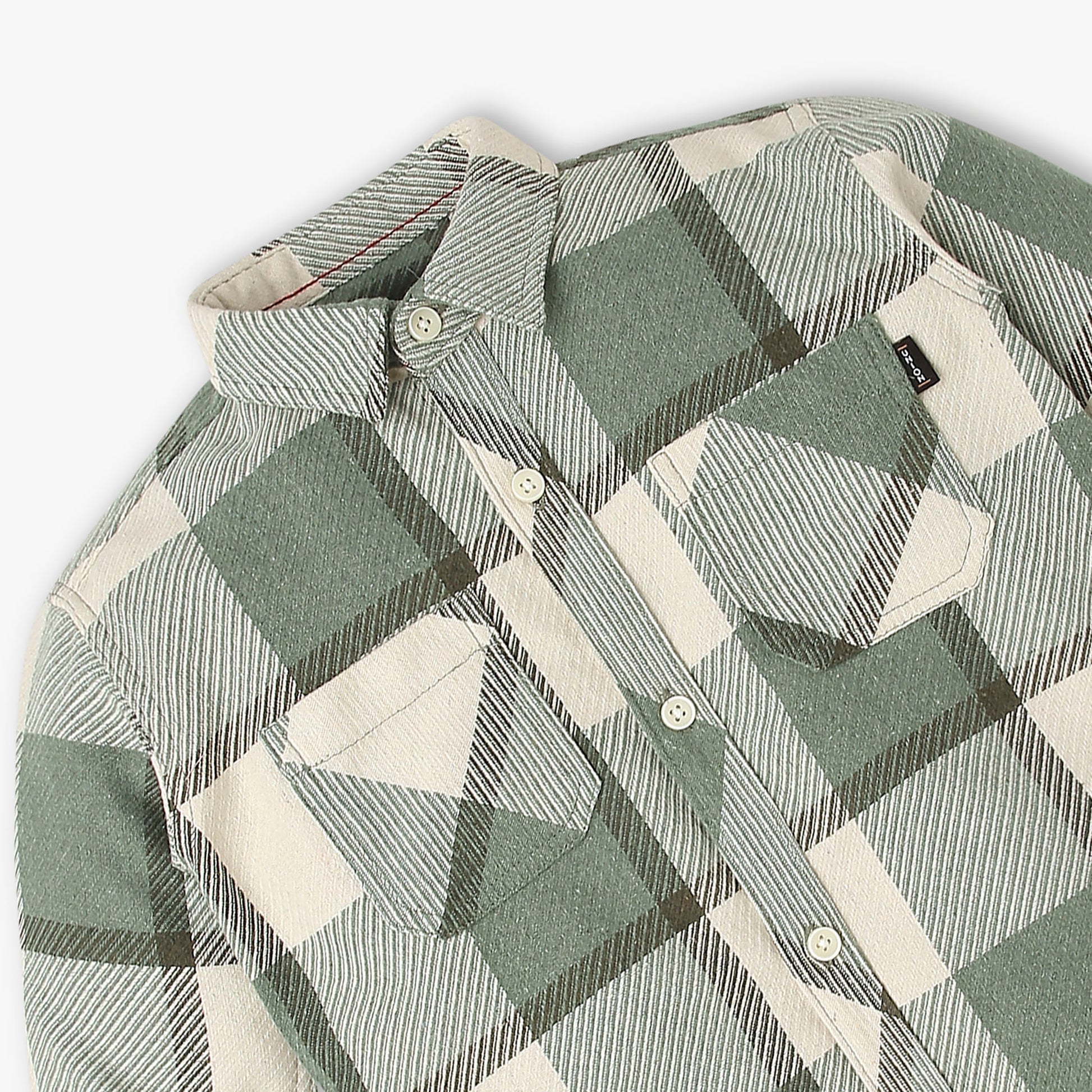 Boys Cotton Checkered Shirt