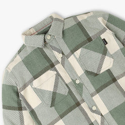 Boys Cotton Checkered Shirt
