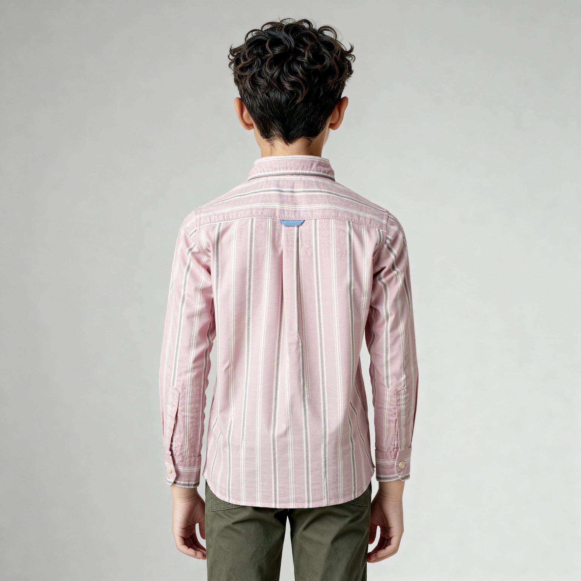 Boys Cotton Striped Shirt