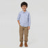 Boys Cotton Oxford Solid Shirt