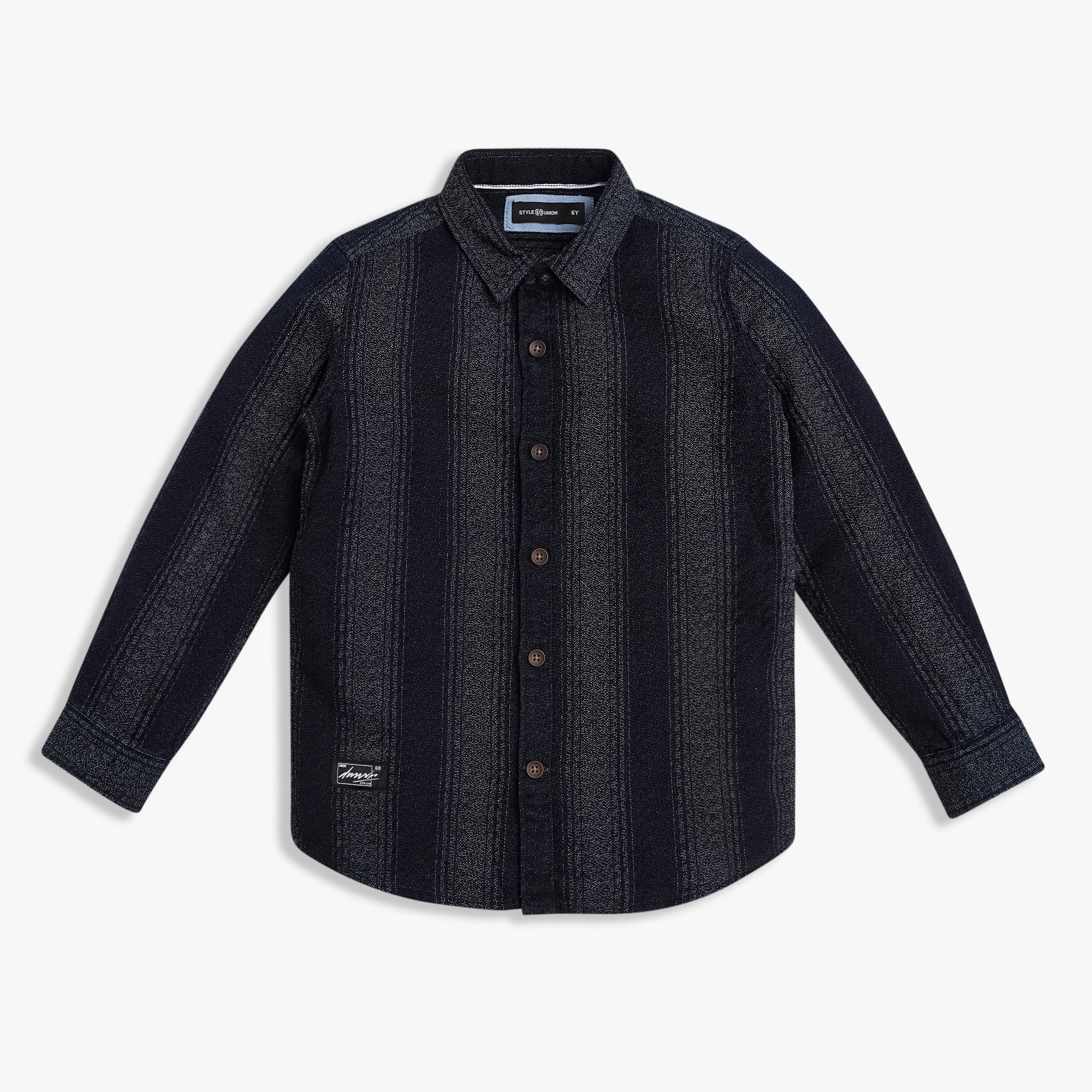 Boys Cotton Striped Shirt