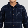 Boys Cotton Checkered Shirt