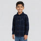 Boys Cotton Checkered Shirt