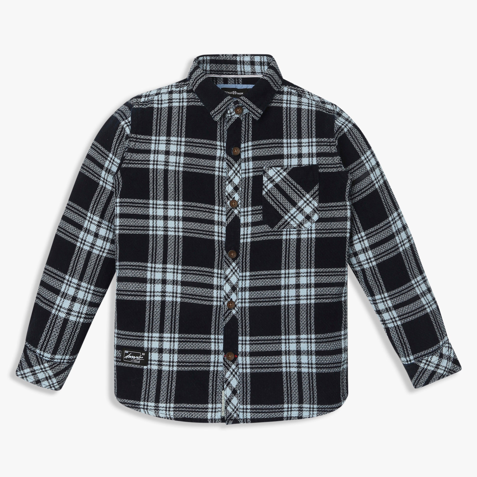 Cotton Checkered Shirt