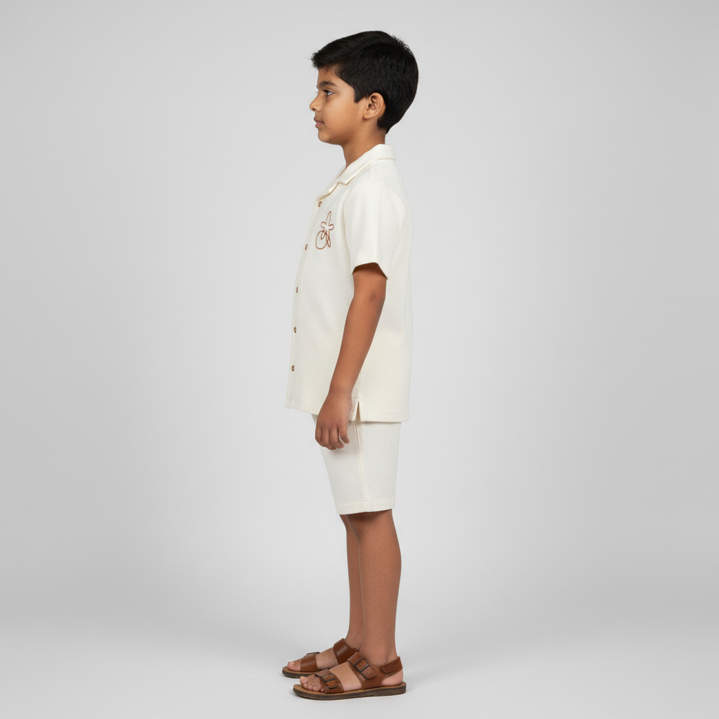 Boys Cotton Structured Shirt