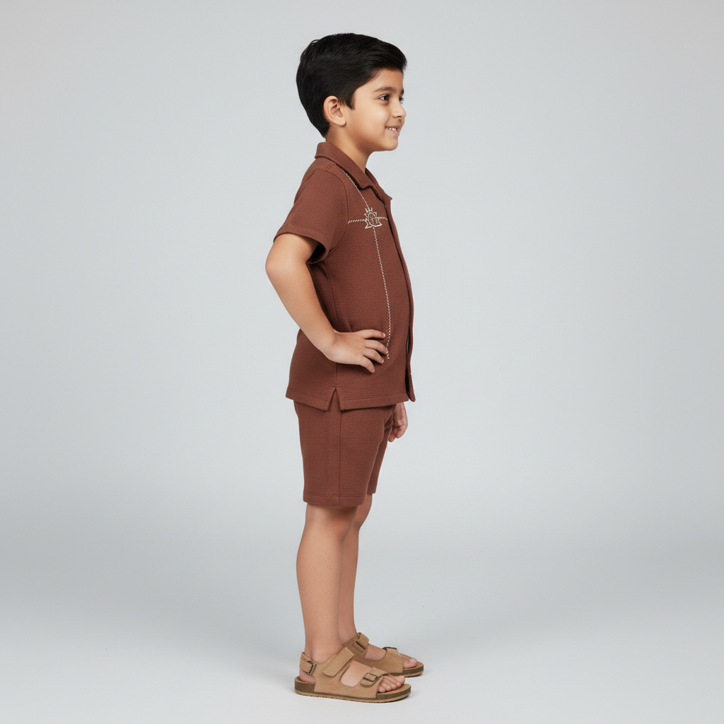 Boys Cotton Structured Shirt