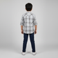 Boys Cotton Checkered Oxford Shirt