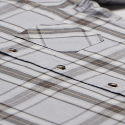 Boys Cotton Checkered Oxford Shirt