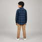 Boys Checkered Hoodie Shirt
