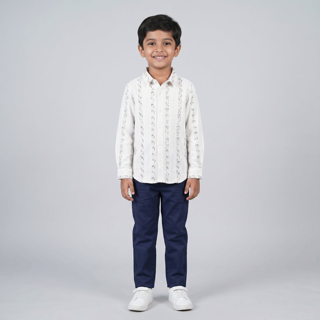 Boys Cotton Checkered Shirt