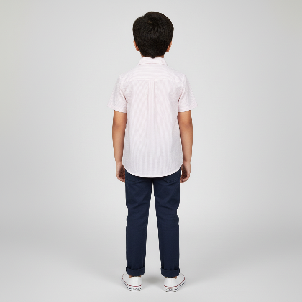 Boys Cotton Striped Shirt