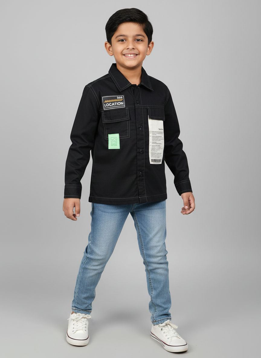 Boys Cotton Cut And Sew Shirt