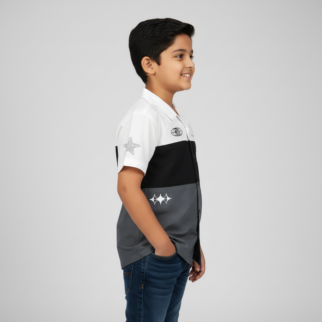 Boys Cotton Cut And Sew Shirt