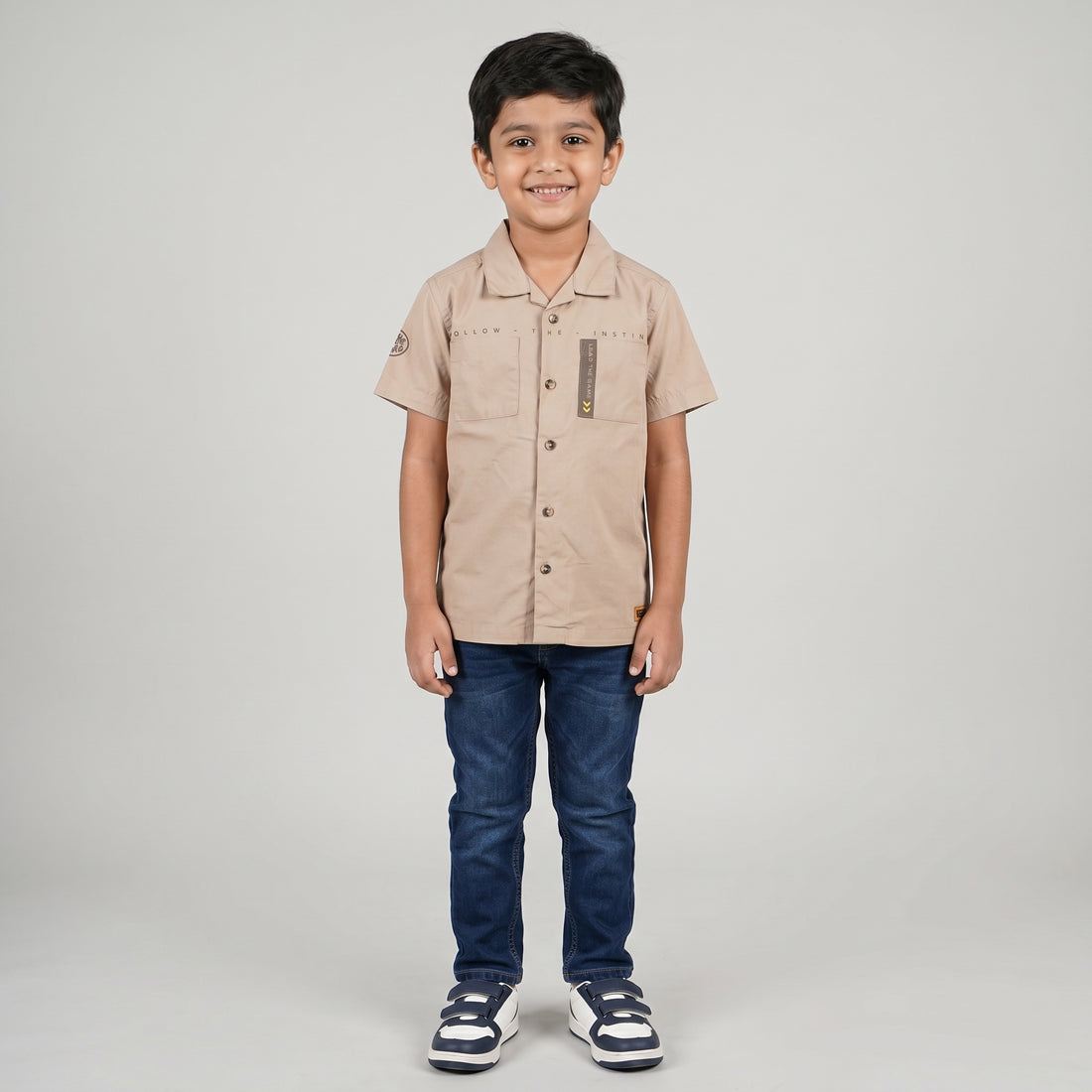 Boys Cotton Printed Shirt