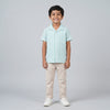 Boys Cotton Striped Cuban Shirt
