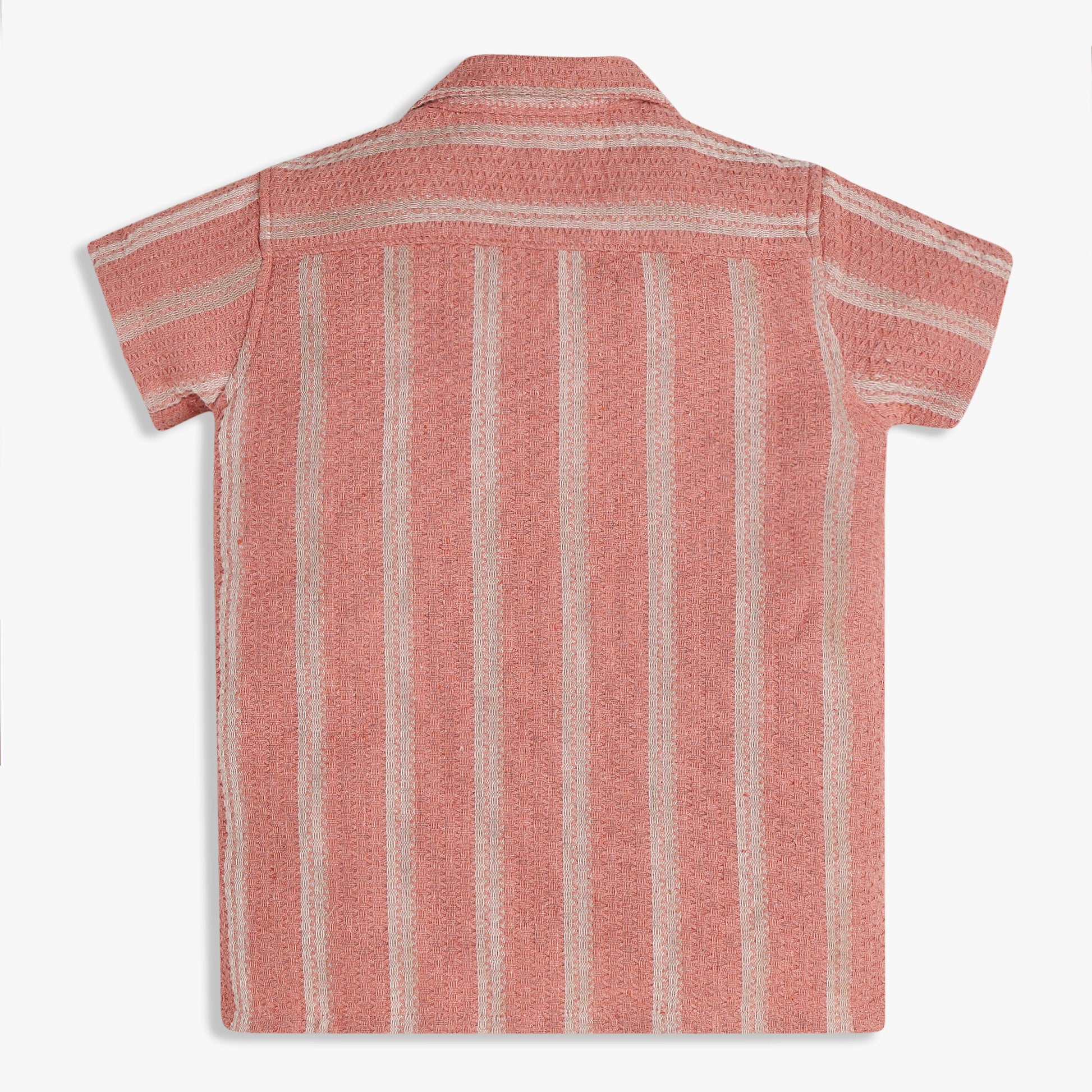 Boys Cotton Striped Cuban Shirt