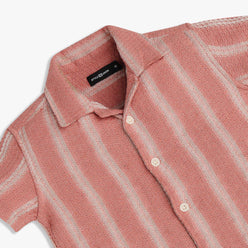 Boys Cotton Striped Cuban Shirt