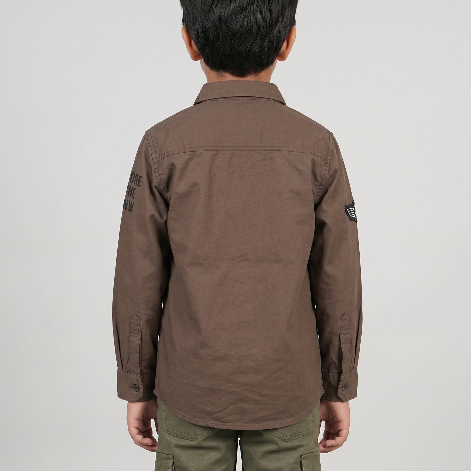 Boys Cotton Solid Shirt