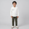 Boys Cotton Solid Cuban Shirt