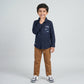 Boys Cotton Solid Cuban Shirt