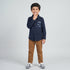 Boys Cotton Solid Cuban Shirt
