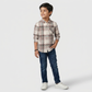 Boys Cotton Checkered Shirt