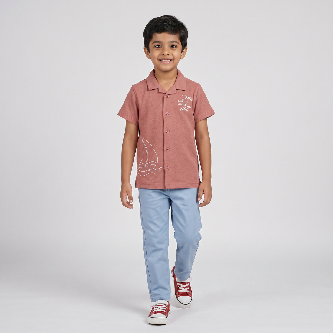 Boys Cotton Structured Shirt