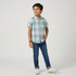 Boys Cotton Checkered Shirt