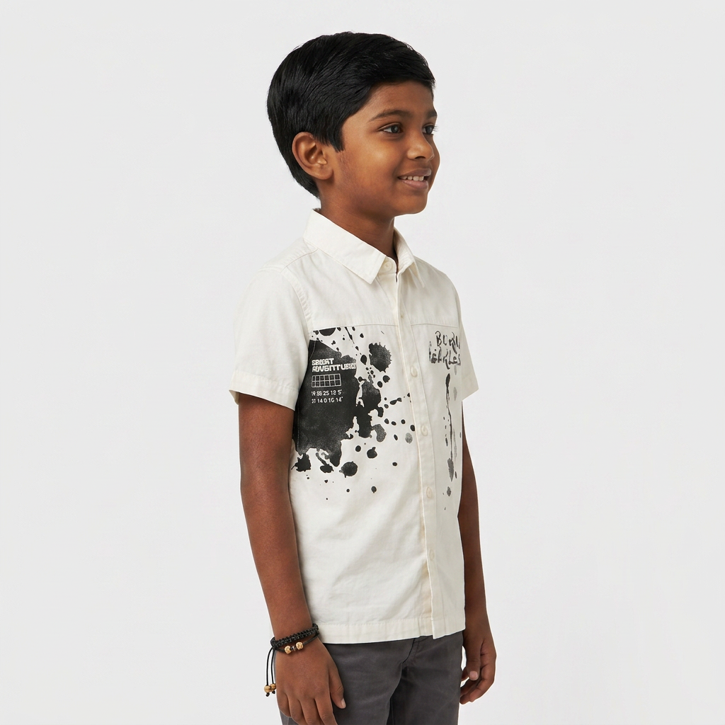 Boys Cotton Graphic Shirt