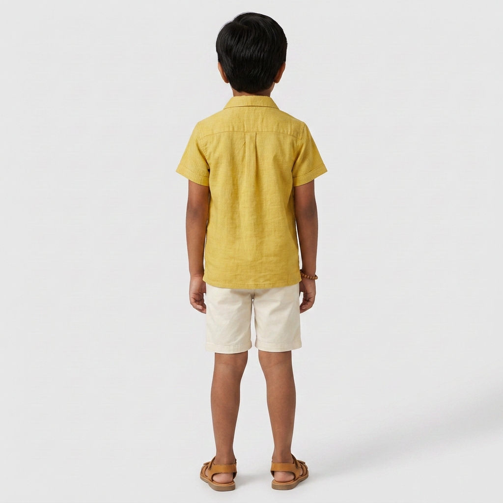 Boys Cotton Solid Shirt
