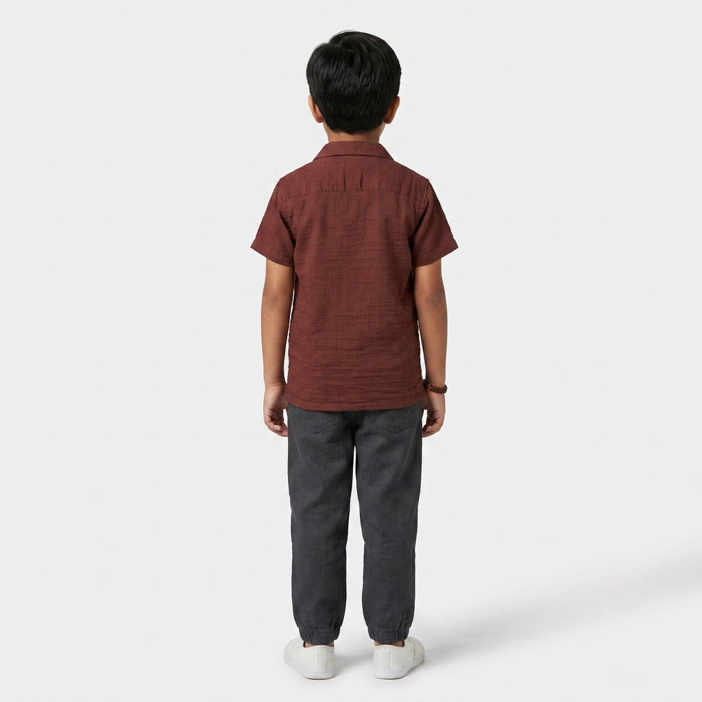 Boys Cotton Solid Shirt