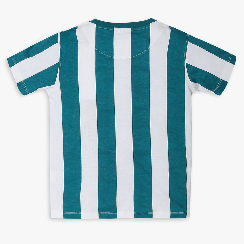 Boys Regular Fit Striped T-Shirt